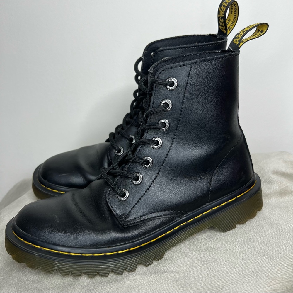 Dr Martens 1460 Black Nappa Combat Boots 7